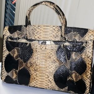 Genuine Python Skin Handbag I had this Bag Custom Made In Indonesia On Vacation